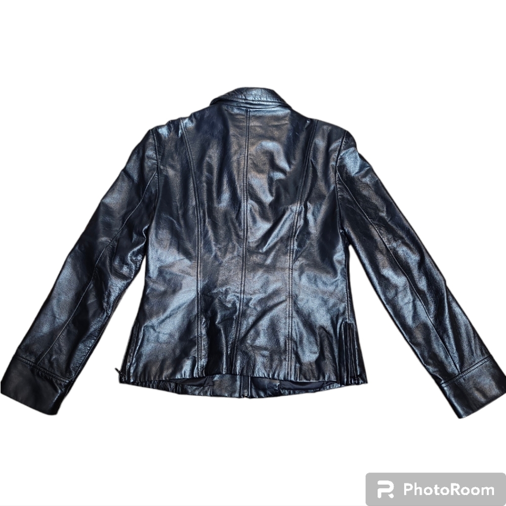 Danier Leather Womans Zippered Soft Elegant Jacket Coat - Picture 5 of 9
